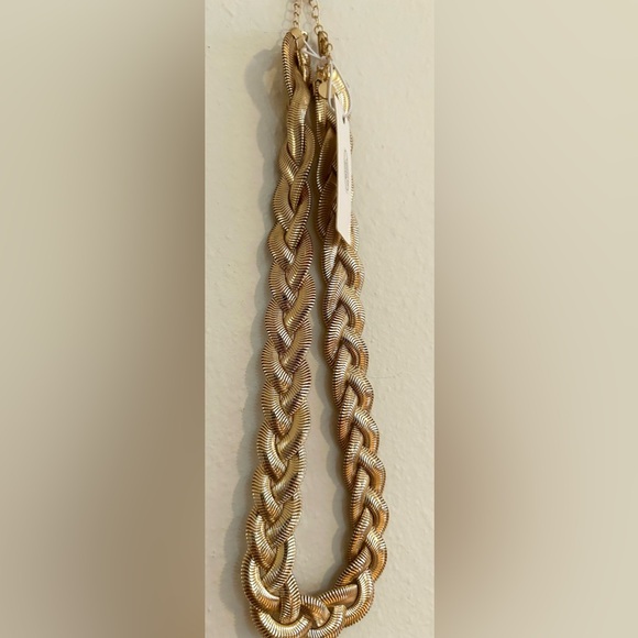 NWT Braided Gold-Tone 16” Necklace W/ Extender (Persimmon Brand) - Picture 10 of 12